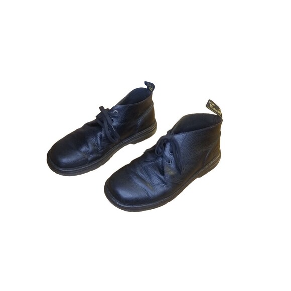 Dr. Martens Sussex Boots Men\'s Size 12 Black Leather Chukka 3 Eyelet AW004 KV02U